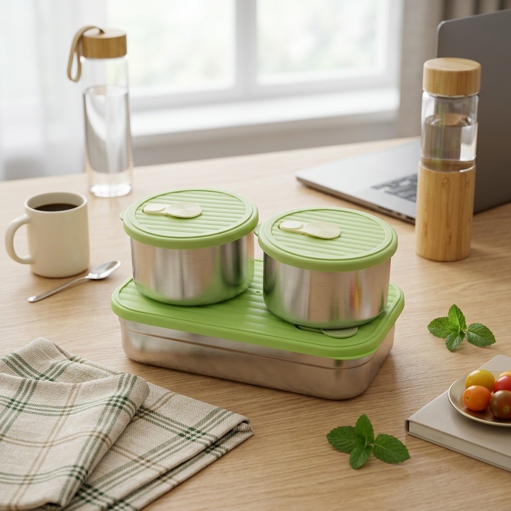 Meal Prep Kinder - Microwave Safe 304 Stainless Steel Lunch