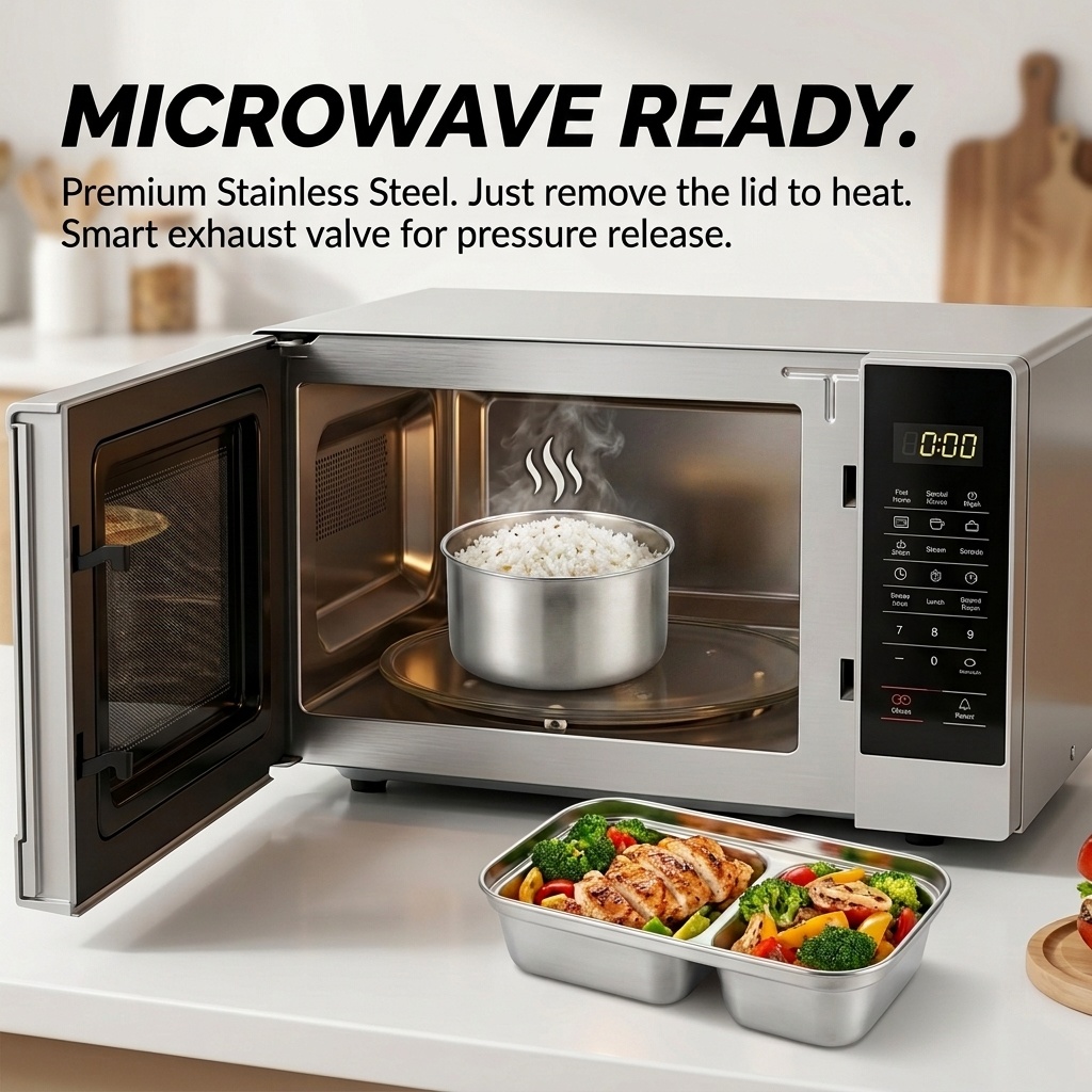 Microwave Safe 304 Stainless S - Meal Prep Kinder recensie en prijs