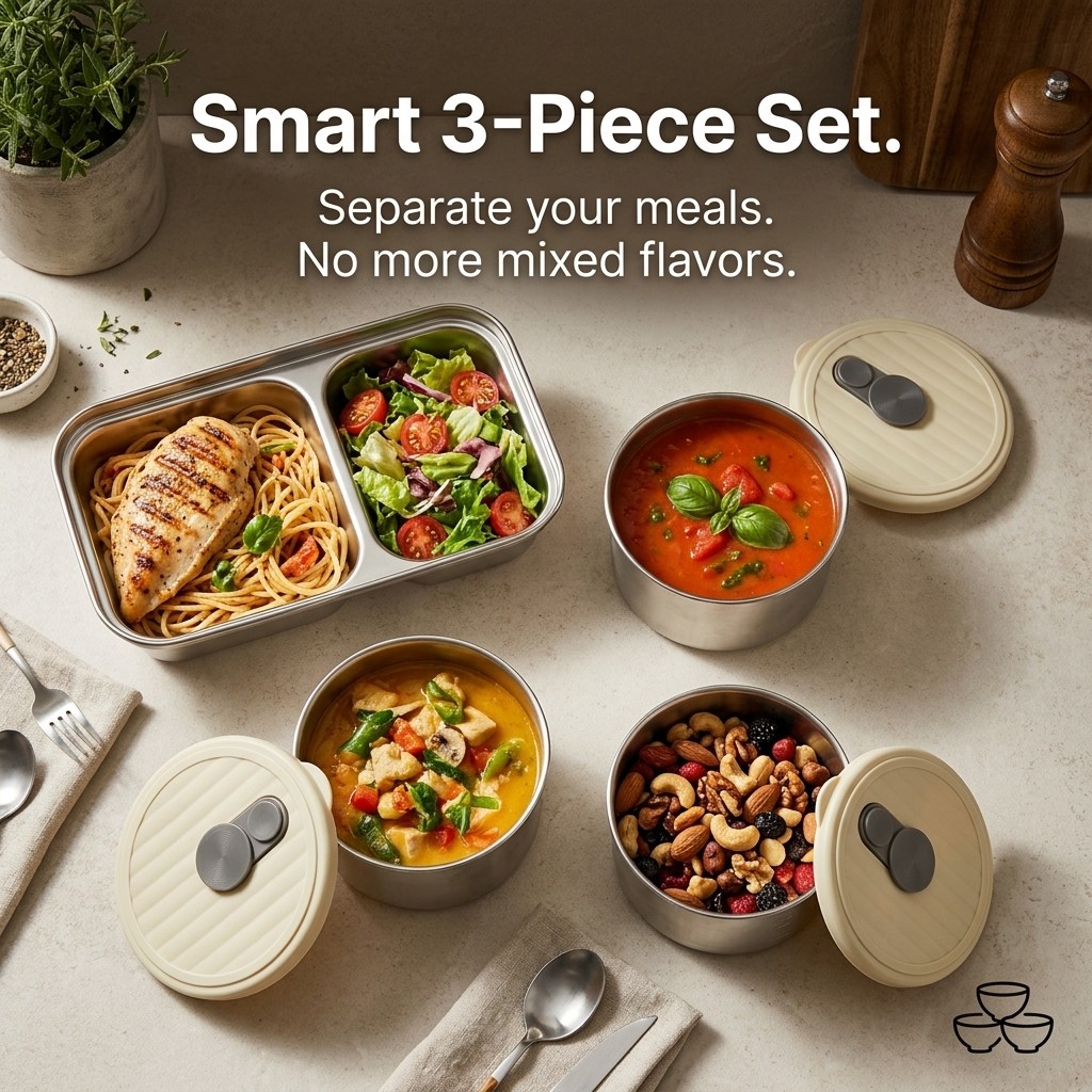Microwave Safe 304 Stainless S - Meal Prep Kinder recensie en prijs