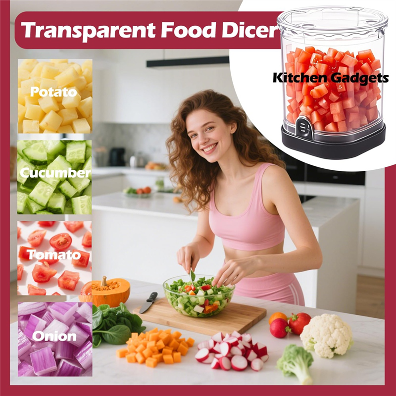 JHD Speed Manual Kitchen Gadge - Veggie Chopper Cup recensie en prijs