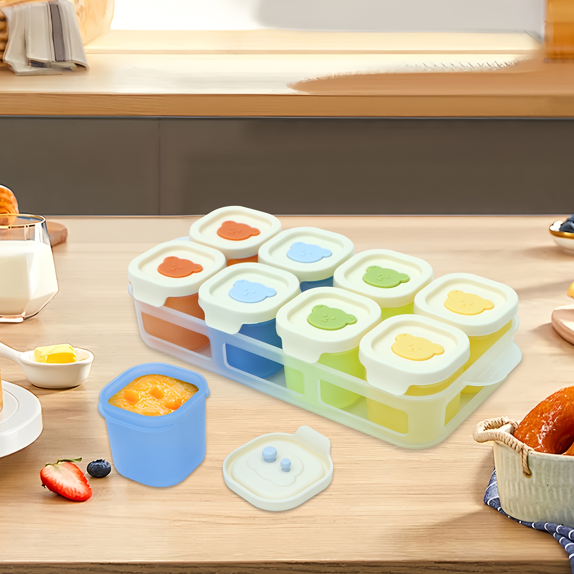 9pcs Silicone Food Storage Con - Meal Prep Kinder recensie en prijs
