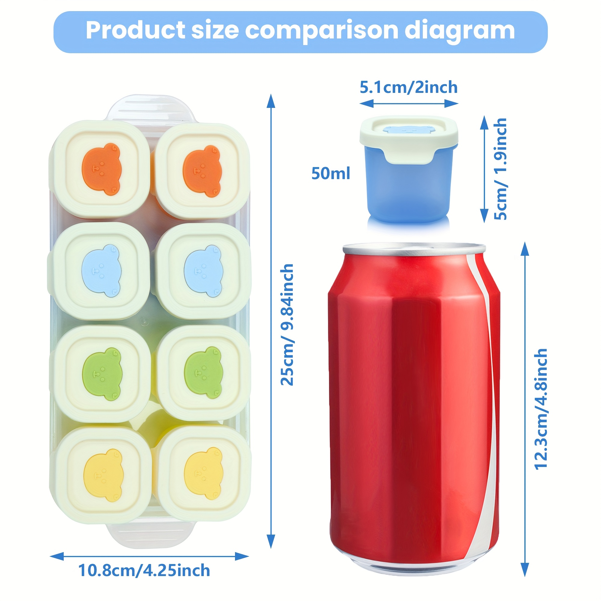 9pcs Silicone Food Storage Con - Meal Prep Kinder recensie en prijs