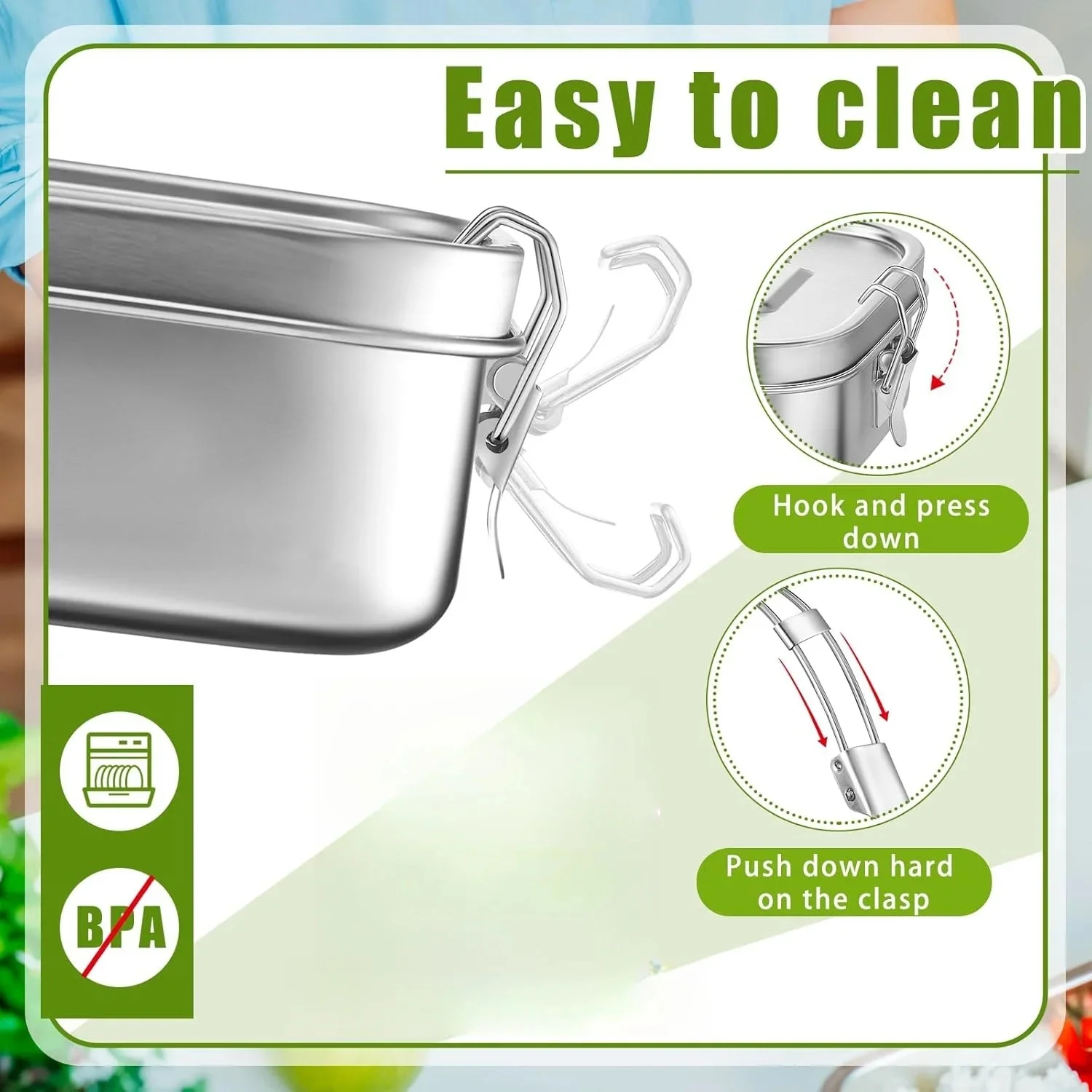 Stainless Steel Lunch Box for  - Meal Prep Kinder recensie en prijs
