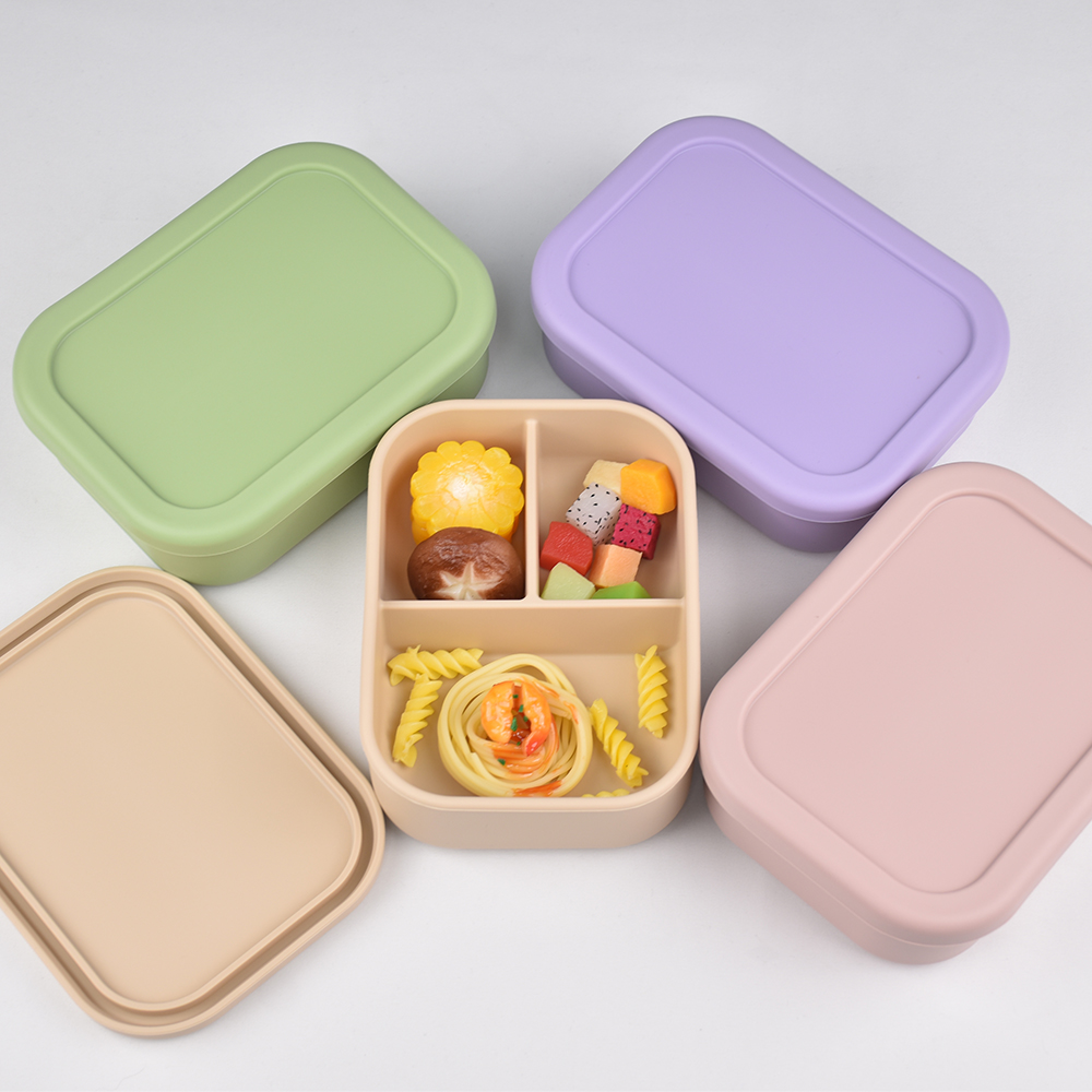 3-Compartment Food Grade Silic - Meal Prep Kinder recensie en prijs