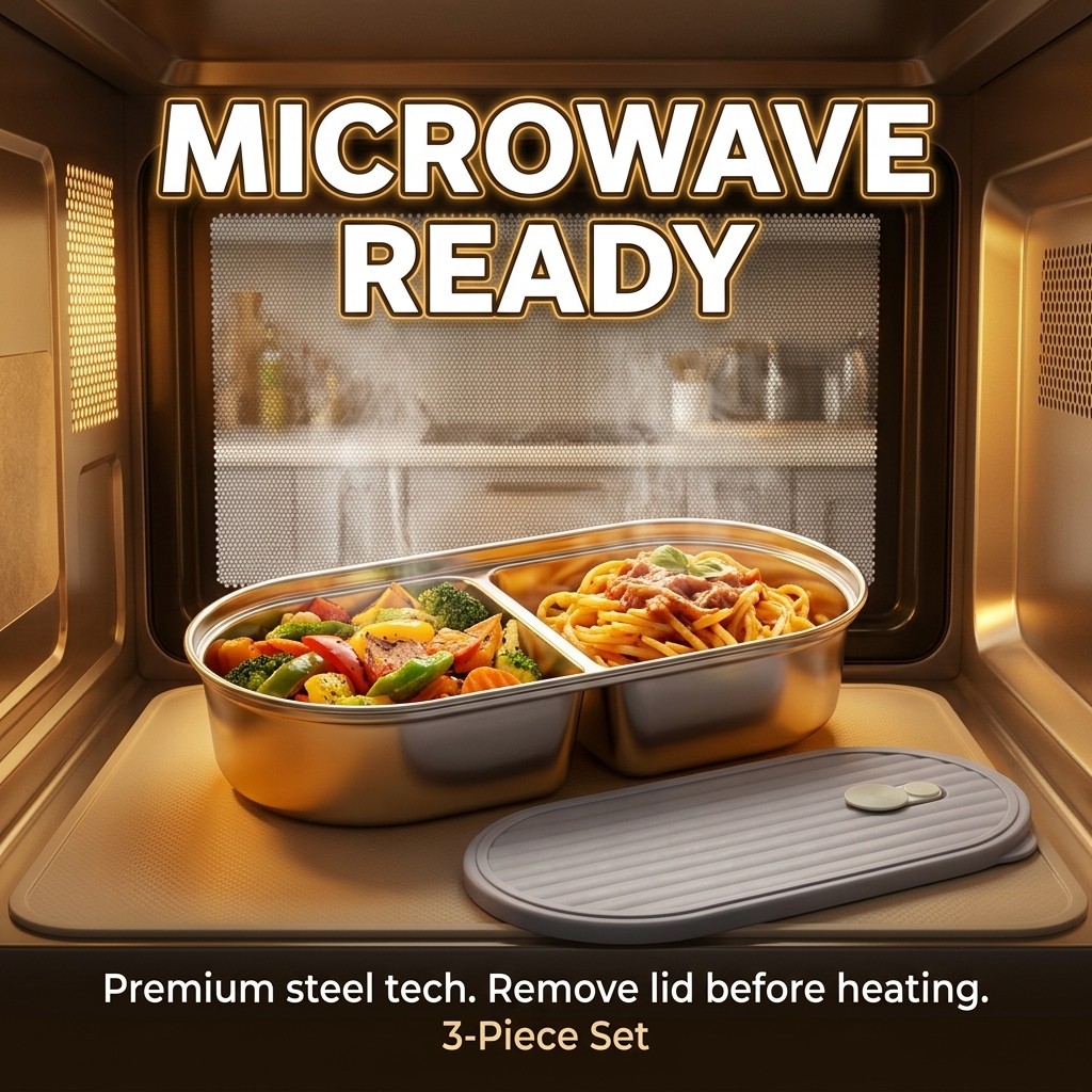 Microwavable 304 Stainless Ste - Meal Prep Kinder recensie en prijs