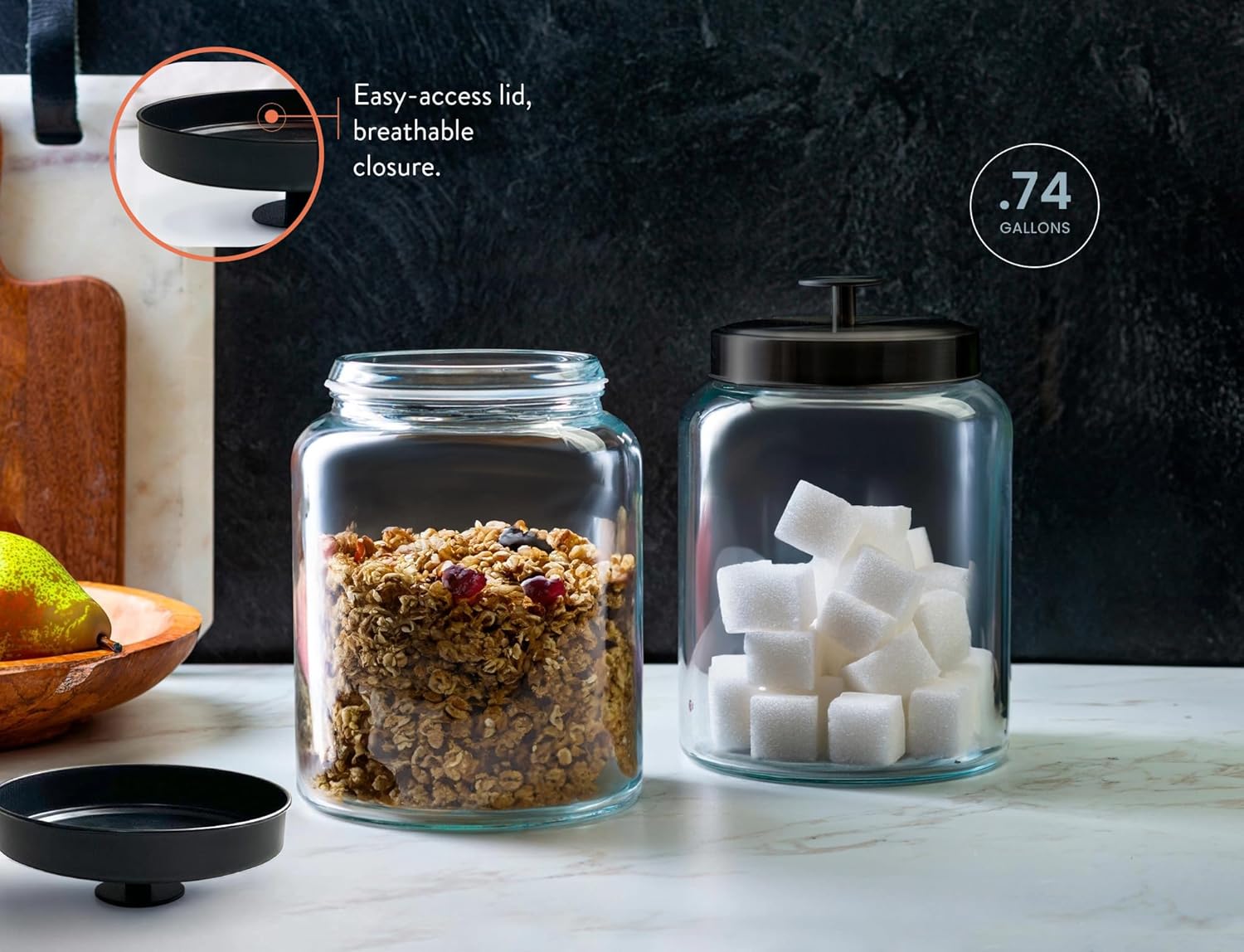 Glass Kitchen Canister Set, Fo - Glass Container Set recensie en prijs
