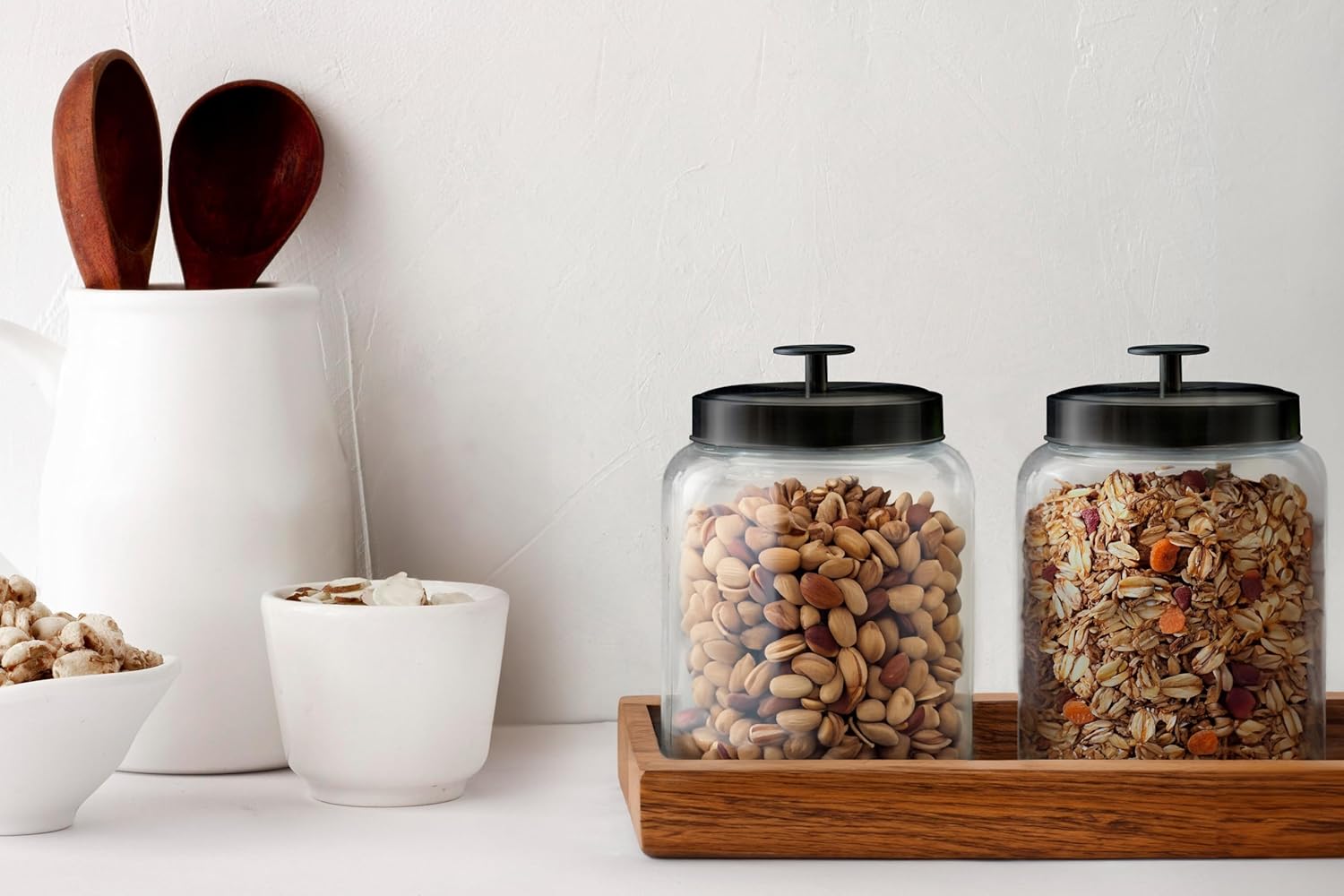 Glass Kitchen Canister Set, Fo - Glass Container Set recensie en prijs