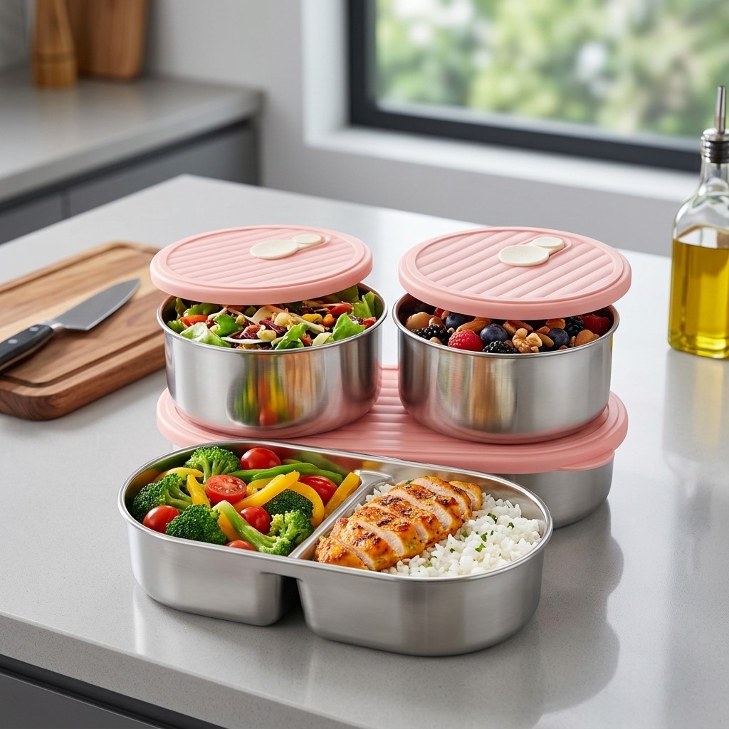 Microwave Safe 304 Stainless S - Meal Prep Kinder recensie en prijs