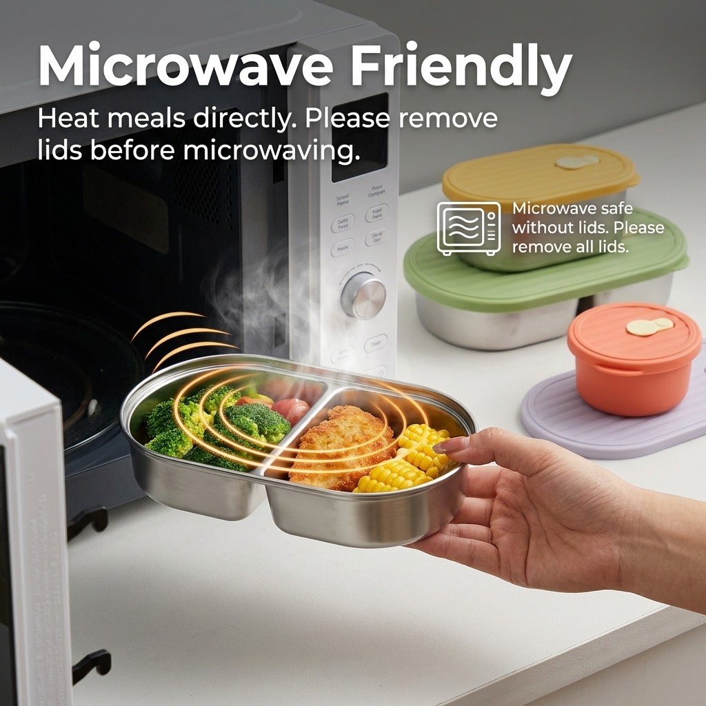Microwave Safe 304 Stainless S - Meal Prep Kinder recensie en prijs