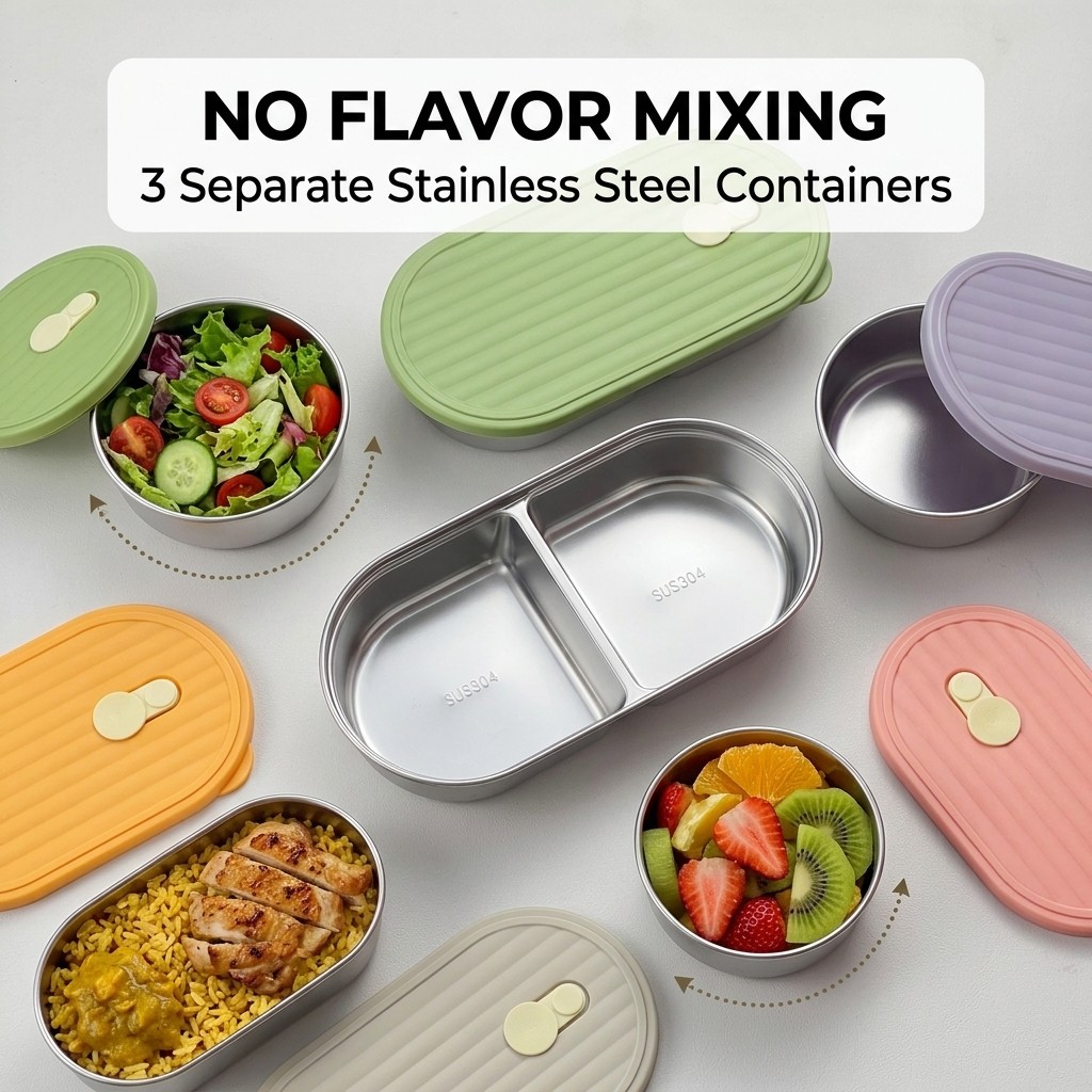 Microwave Safe 304 Stainless S - Meal Prep Kinder recensie en prijs