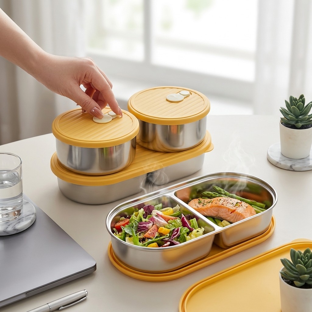 Microwavable 304 Stainless Ste - Meal Prep Kinder recensie en prijs