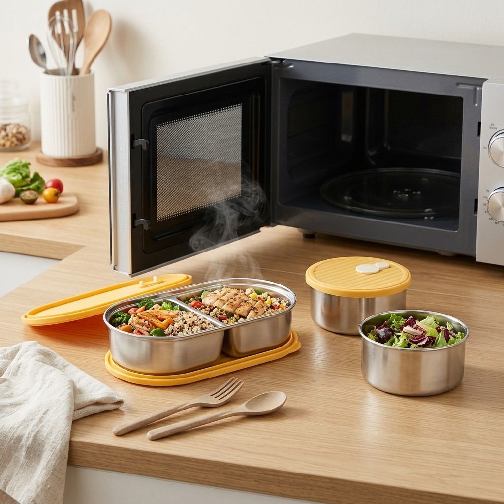 Microwavable 304 Stainless Ste - Meal Prep Kinder recensie en prijs