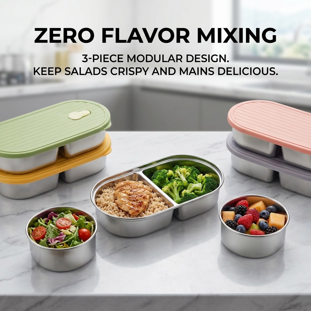 Microwavable 304 Stainless Ste - Meal Prep Kinder recensie en prijs
