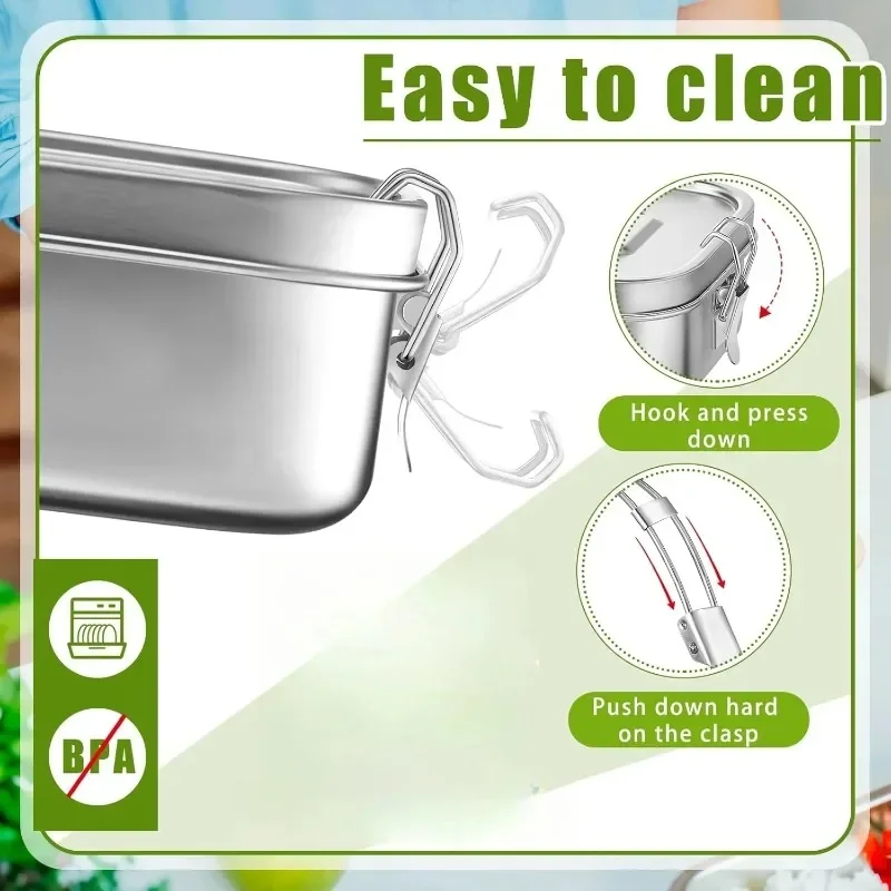Hot Stainless Steel Lunch Box  - Meal Prep Kinder recensie en prijs