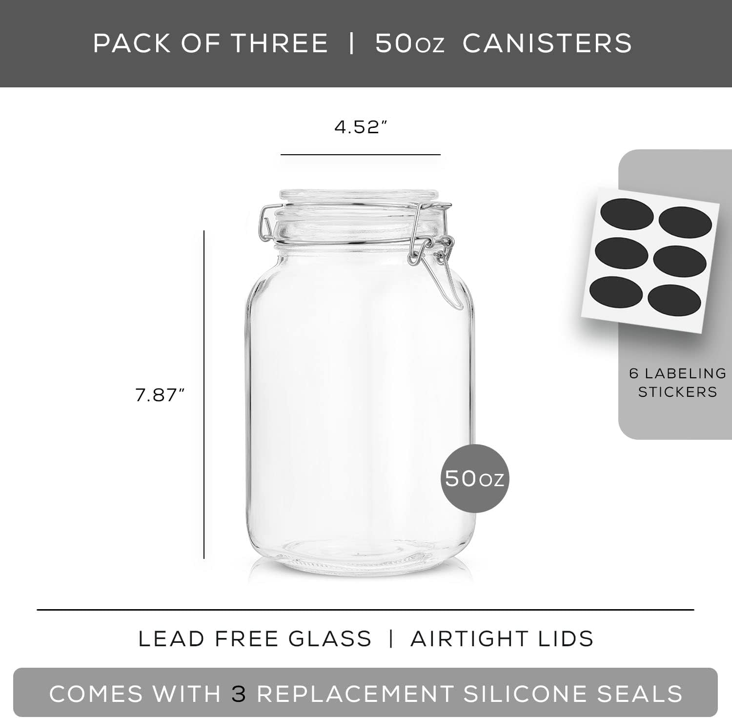 Airtight Glass Jars with Lids  - Glass Container Set recensie en prijs