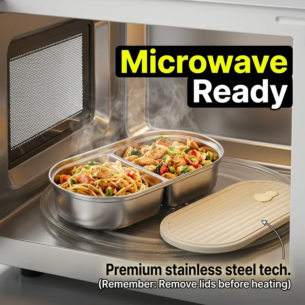 Microwave Safe 304 Stainless S - Meal Prep Kinder recensie en prijs