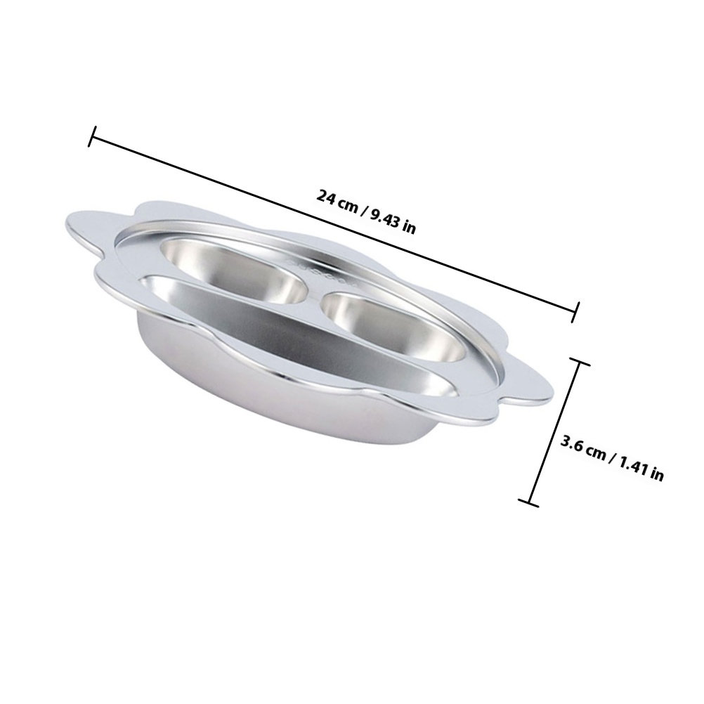 Stainless Steel Divided Plate  - Meal Prep Easy Healthy recensie en prijs