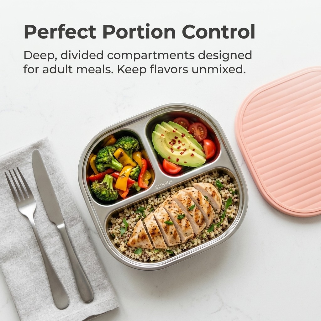 Microwave Safe 304 Stainless S - Meal Prep Kinder recensie en prijs