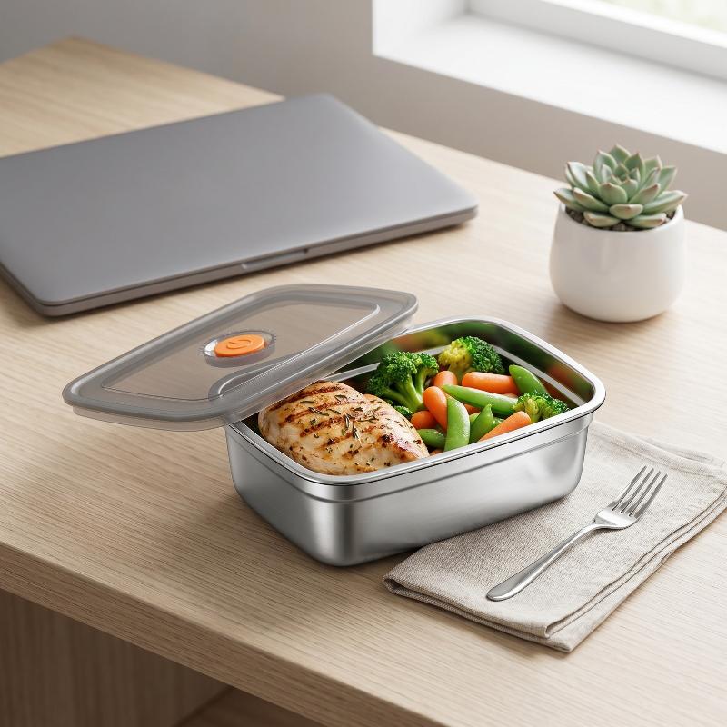 Stainless Steel Lunch Box Comp - Meal Prep Kinder recensie en prijs