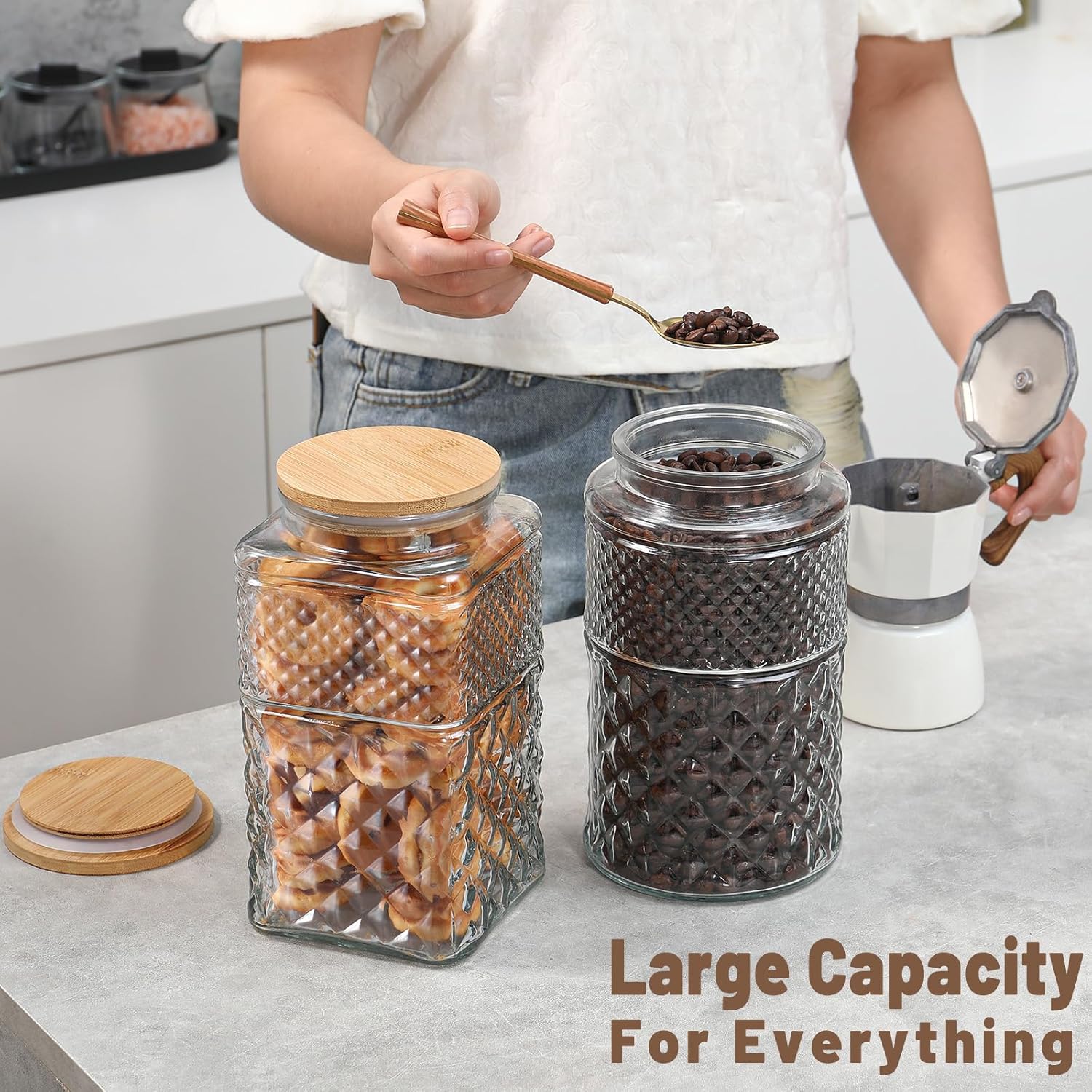0.7Gallon/2600ml Glass Cookie  - Glass Container Set recensie en prijs