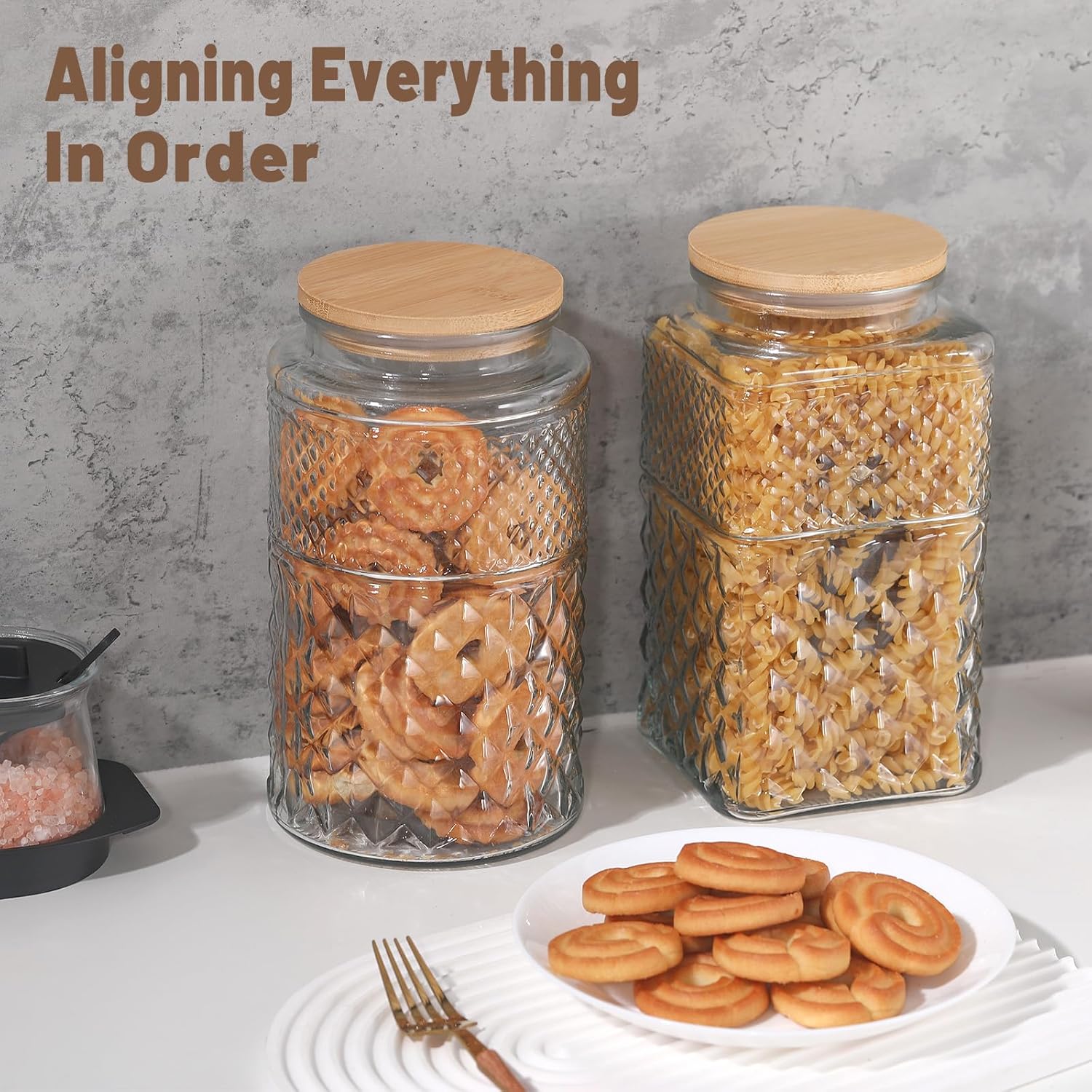 0.7Gallon/2600ml Glass Cookie  - Glass Container Set recensie en prijs