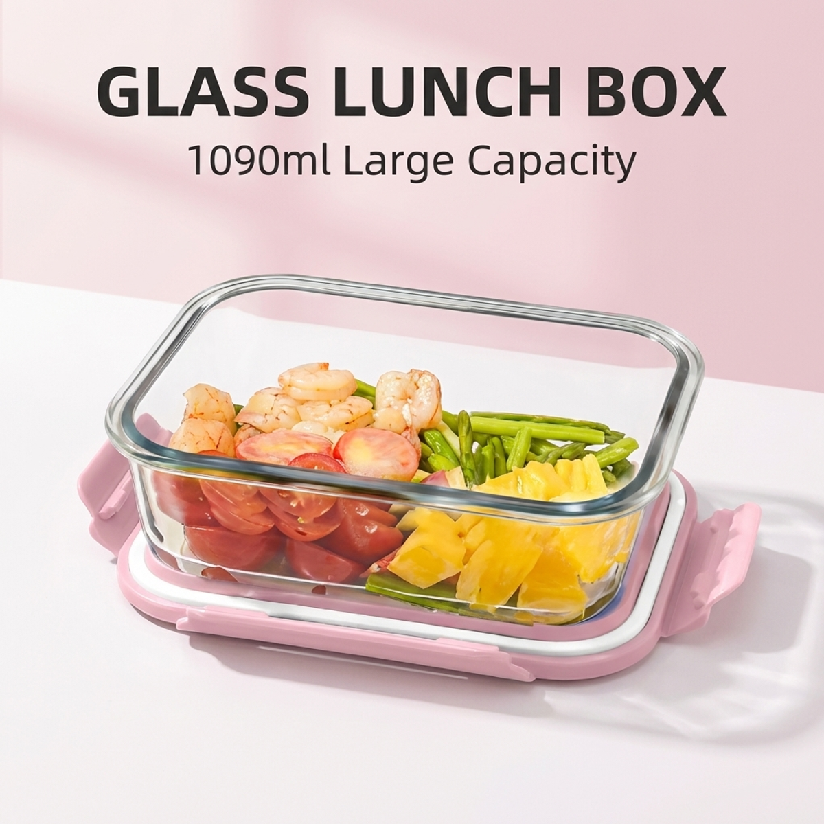Portable Pink Glass Meal Prep  - Meal Prep Easy Healthy recensie en prijs