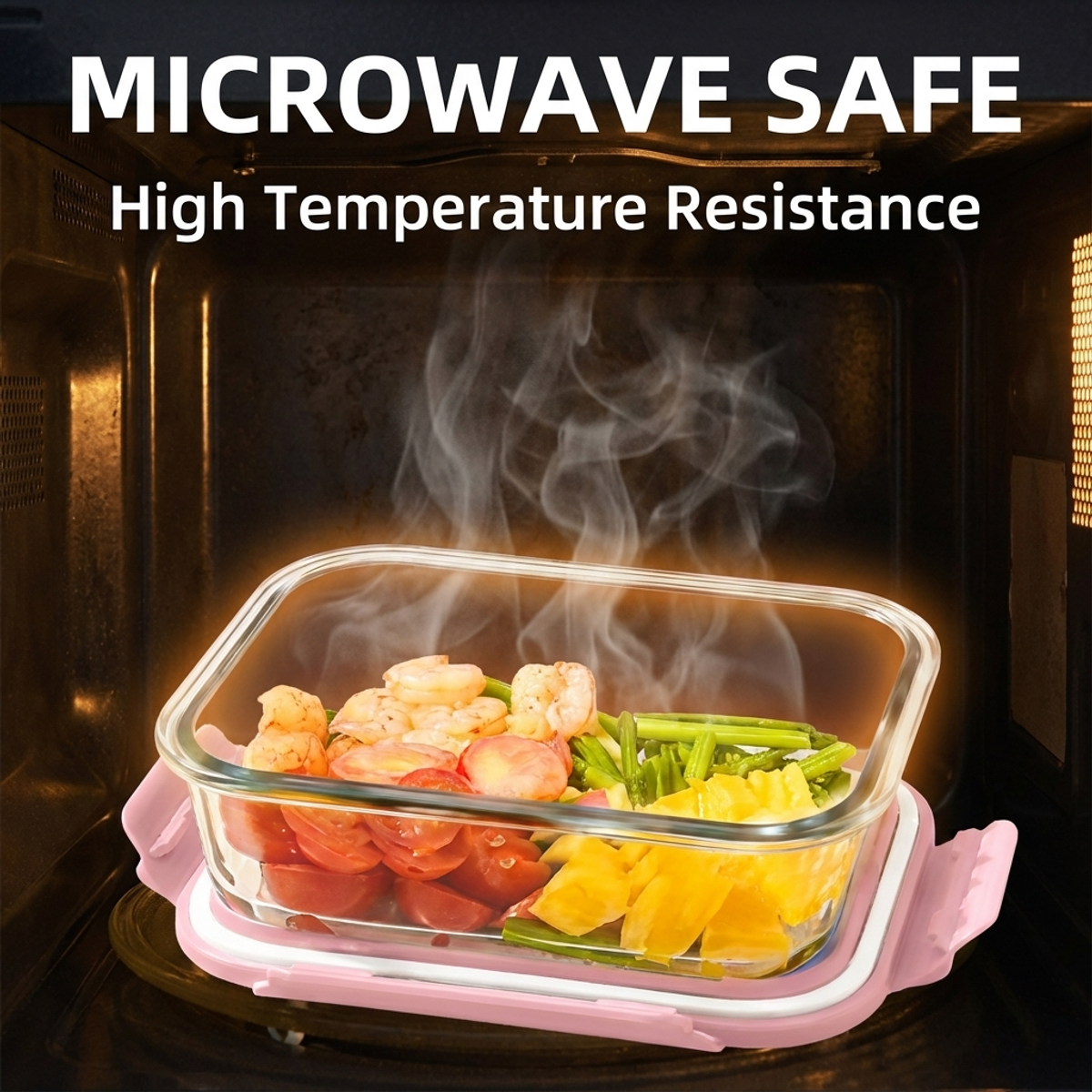 Portable Pink Glass Meal Prep  - Meal Prep Easy Healthy recensie en prijs