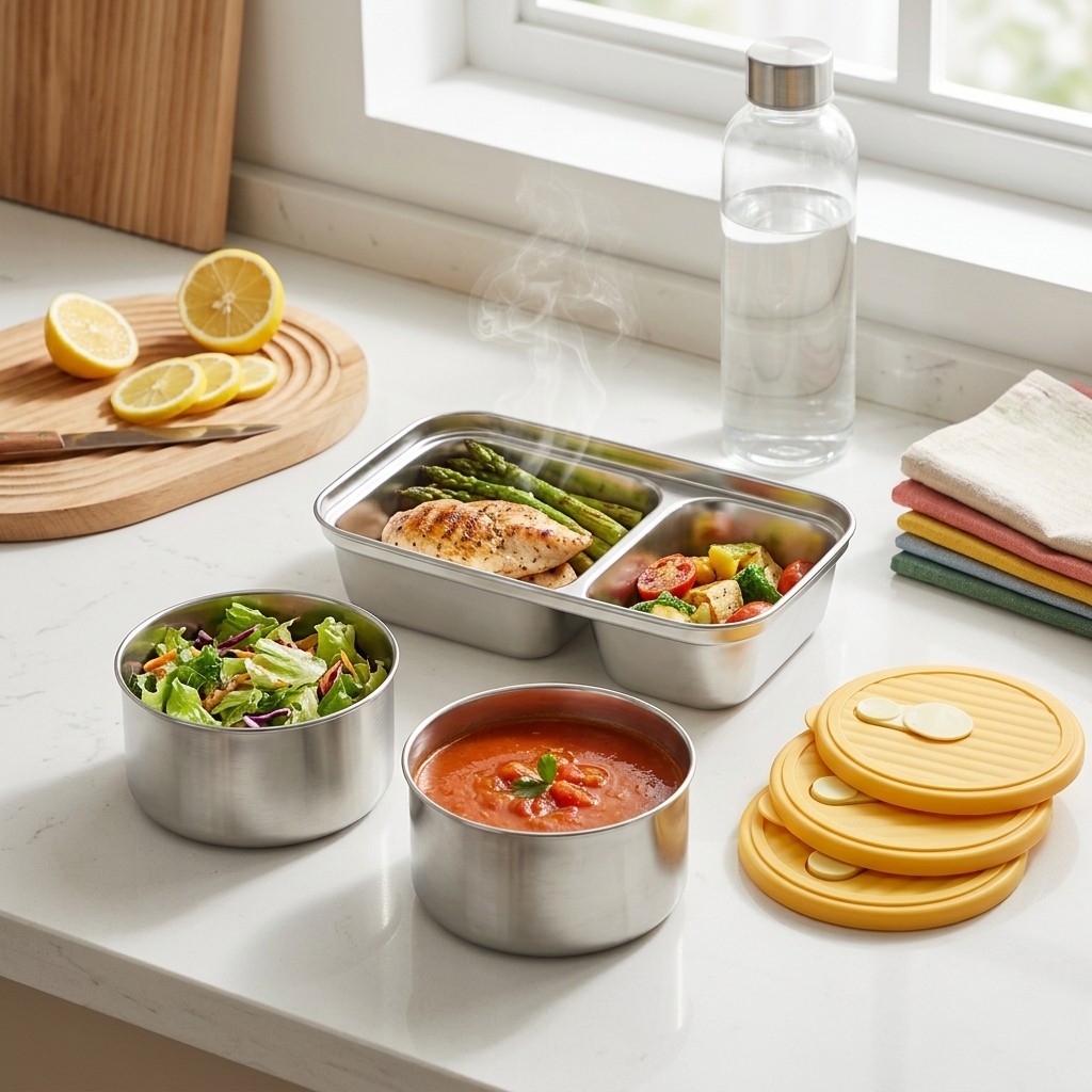 Microwave Safe 304 Stainless S - Meal Prep Kinder recensie en prijs