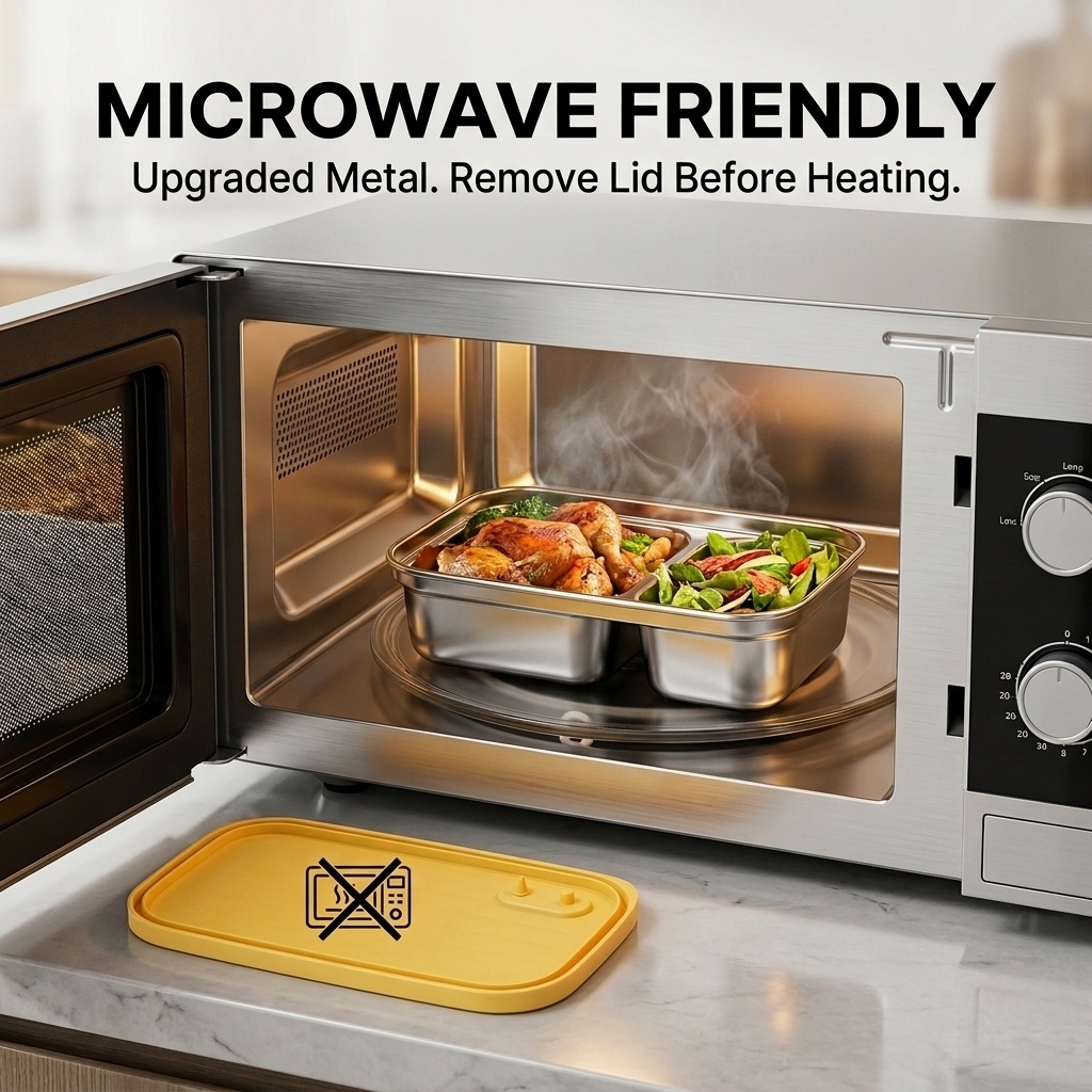 Microwave Safe 304 Stainless S - Meal Prep Kinder recensie en prijs