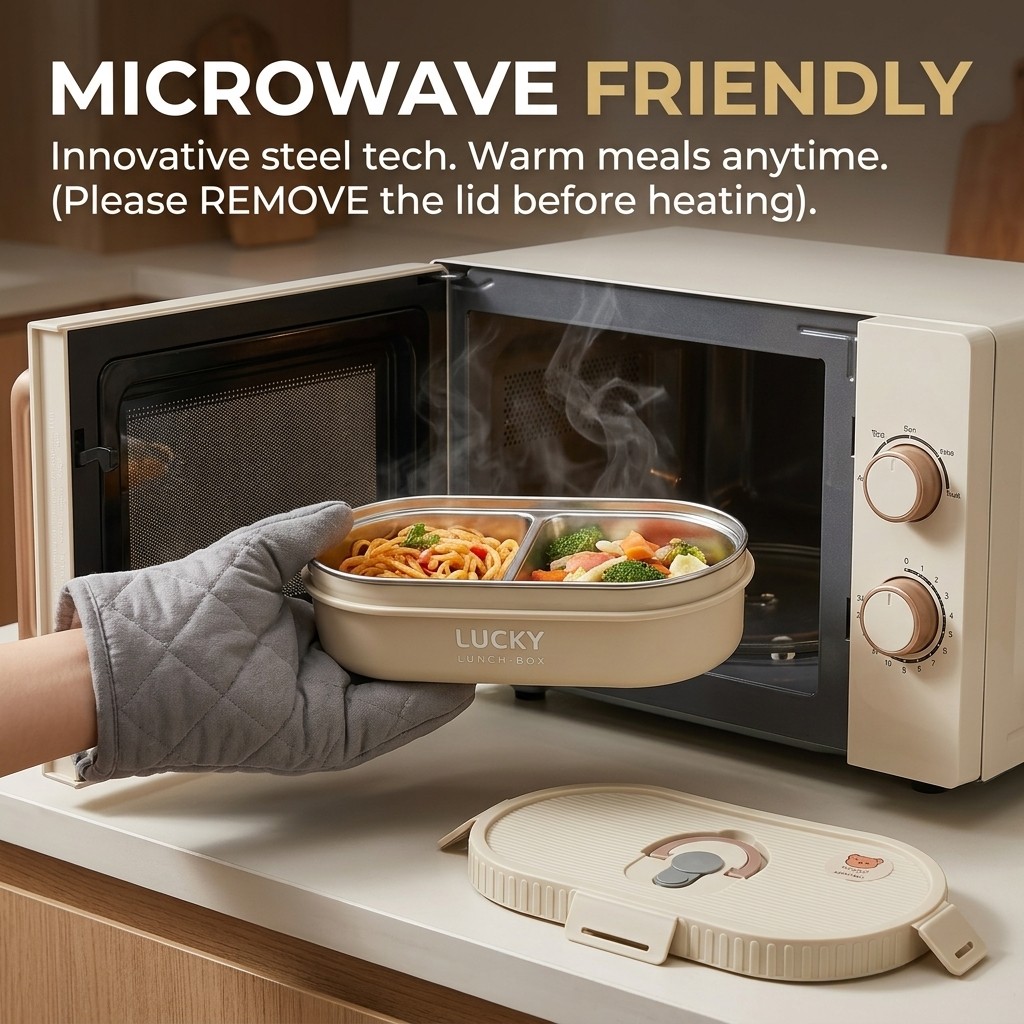 Microwavable 304 Stainless Ste - Meal Prep Kinder recensie en prijs