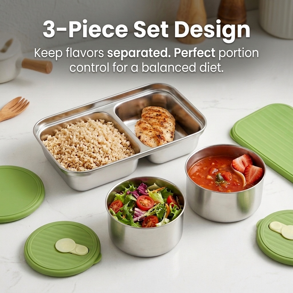 Microwave Safe 304 Stainless S - Meal Prep Kinder recensie en prijs