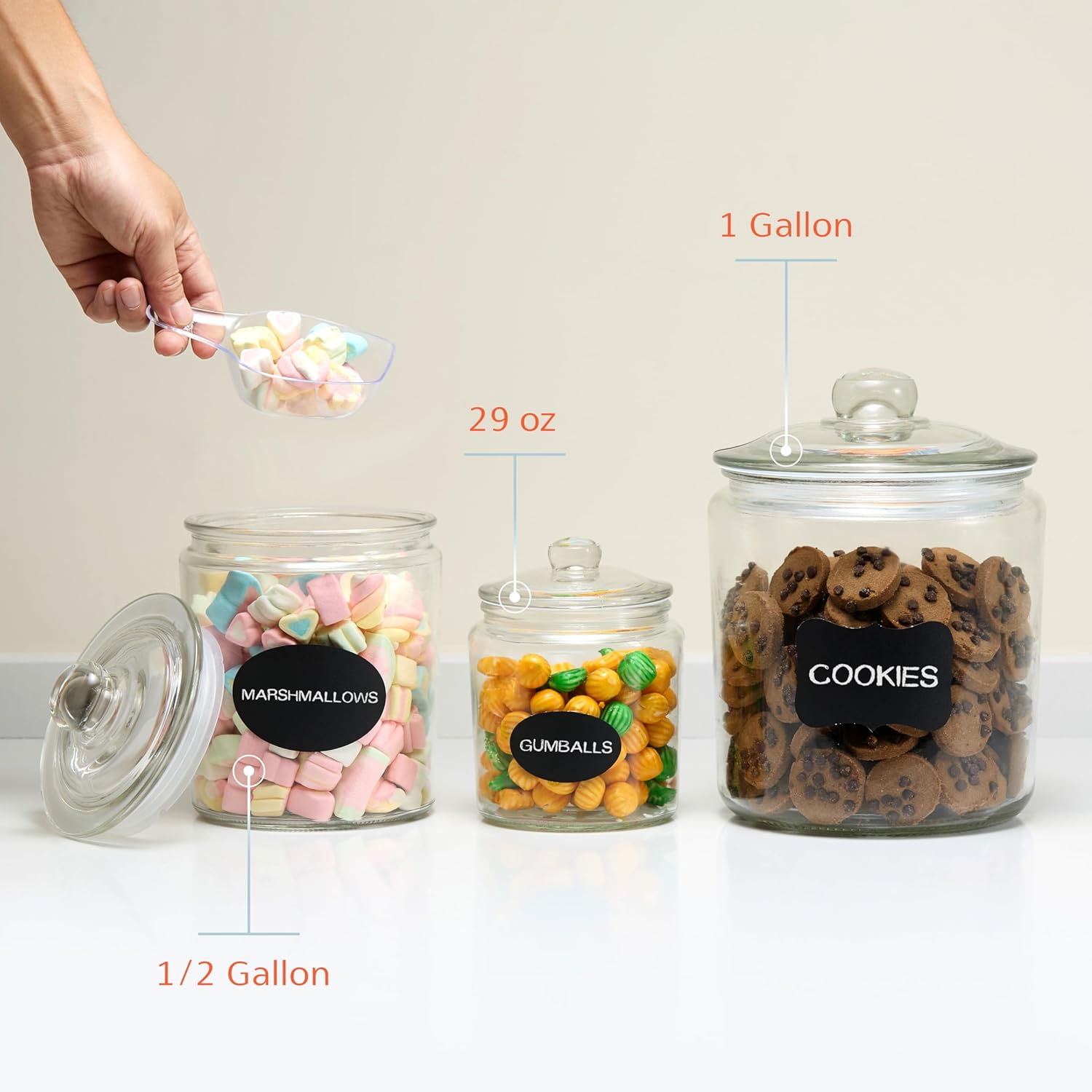 Glass Storage Jars with Lids - - Glass Container Set recensie en prijs