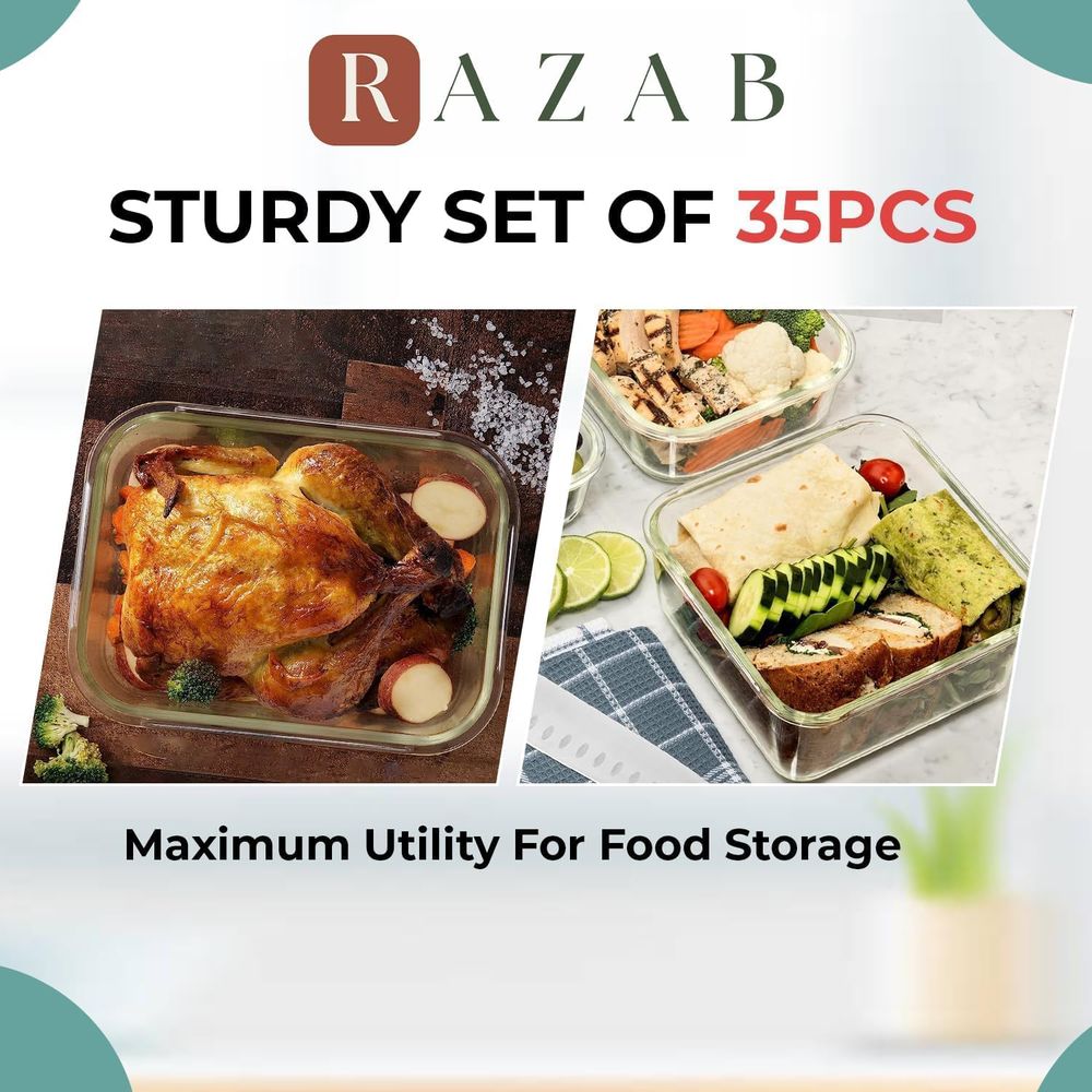 Pc Set Glass Food Storage Cont - Glass Container Set recensie en prijs