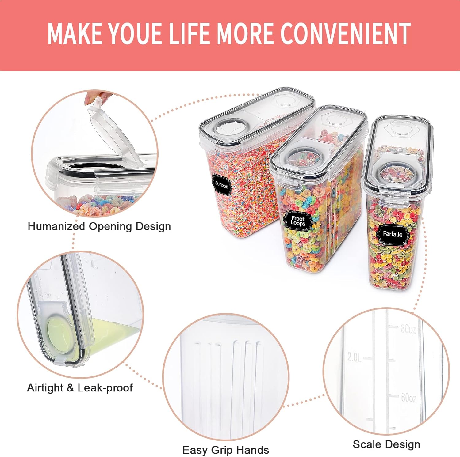 8-Piece Airtight Food Storage  - Glass Container Set recensie en prijs