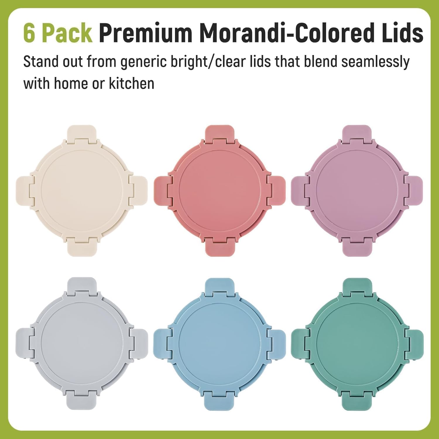 [UPGRADED LID] 6 Sets 3 Cup/24 - Glass Container Set recensie en prijs