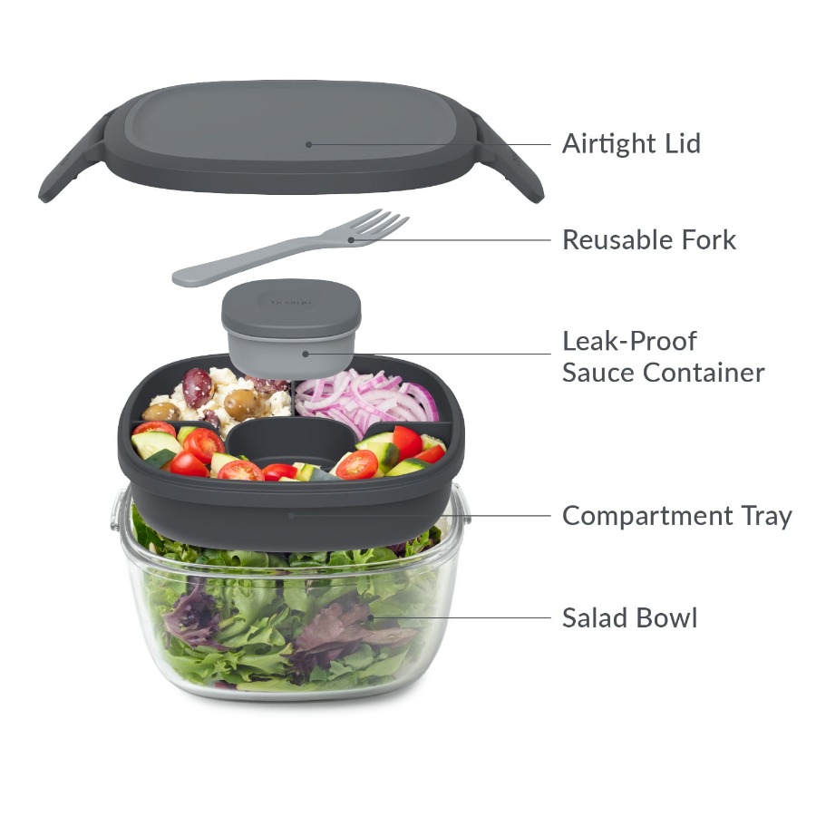 Versatile 5-Compartment Salad  - Meal Prep Easy Healthy recensie en prijs